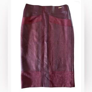 Maroon Marc New York Full Control Waist Band Skirt
